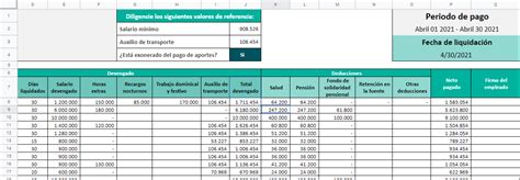 Liquidaci N De N Mina En Excel Gu A Al Formato Definitivo