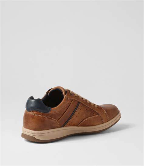 Corp Cognac Leather Sneakers Shop Online At Williams