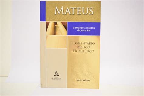 Livro Mateus Comentário Bíblico Homilético usado Bom Estado