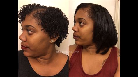 Curly To Straight Ft Shea Moisture Youtube