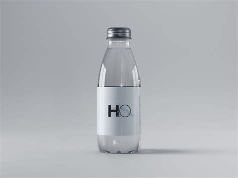 Mini Glass Water Bottle Free Mockup Free Mockup World