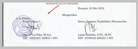 Posisi Tanda Tangan Dalam Surat Delinewstv