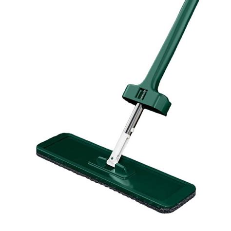 Wellco 14 In X 43 In Flat Mops Green With 4 Pcs Washable Pads For