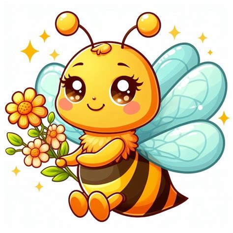 Premium Vector Cute Honey Bee Vector Cartoon Illustration