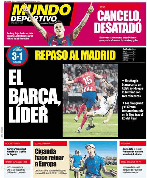 Mundo Deportivo Madrid 25 Set 2023 Jornais E Revistas SAPO Pt