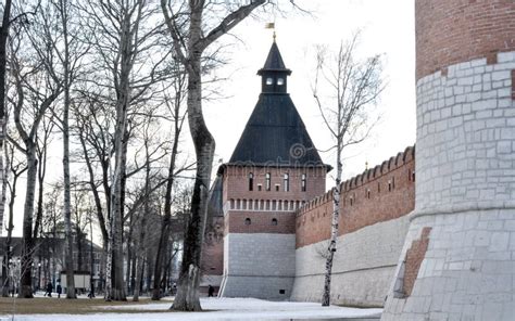 Architectural Details - Towers and Walls of the Kremlin. Stock Image ...