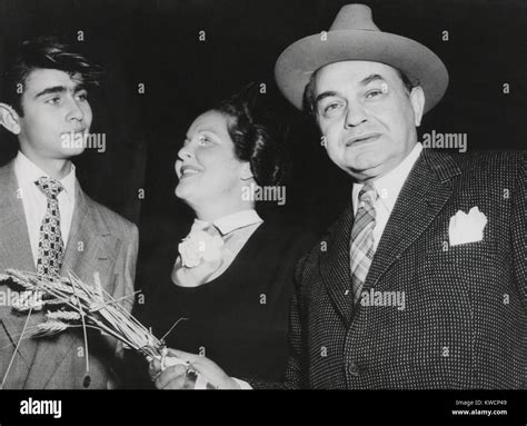 Actor Edward G Robinson With His Wife Gladys Lloyd And Son Edward