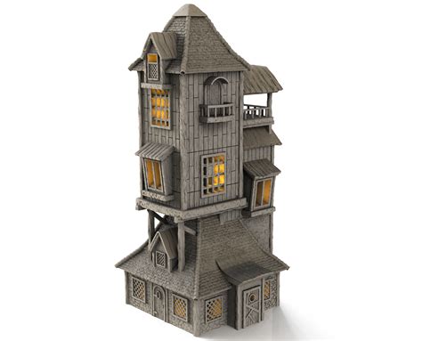 STL file The Burrow - Ron Weasleys House 🏠 ・3D printable design to ...