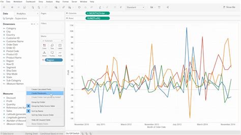 Simple Tableau Add Vertical Reference Line Multiple Lines On One Graph