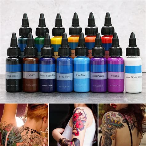 Pigment Liquide De Tatouage Longue Dur E Ml L Vres Semi Permanentes