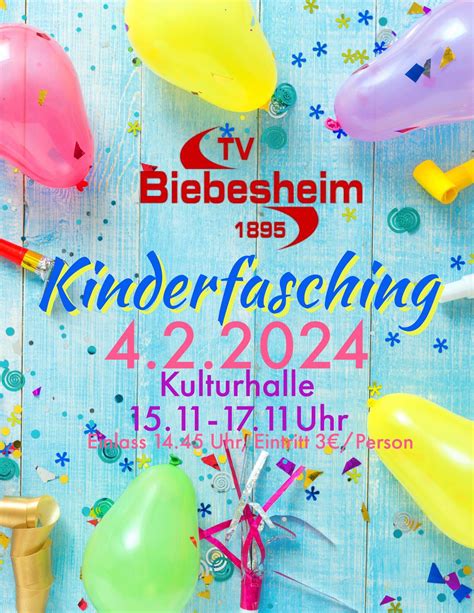 Kinderfasching Biebesheim Am Rheinkilometer