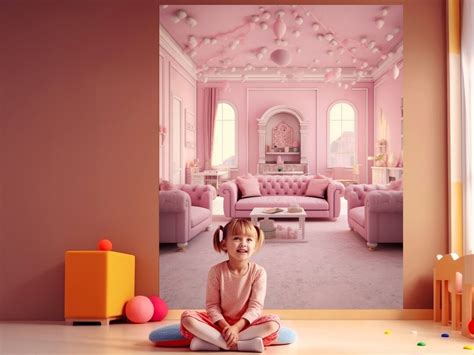 8x10 Ft Barbie Dollhouse Wallpaper Backdrop Studio 8x10 Barbie Poster ...