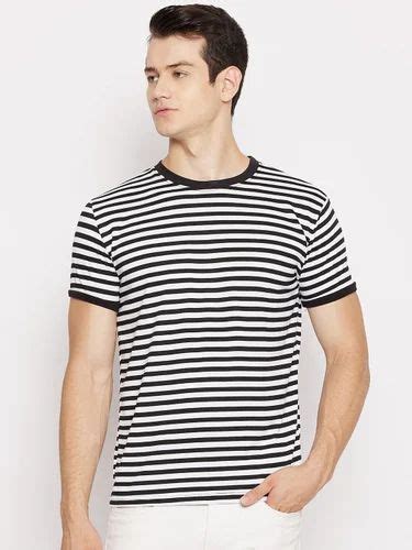 Poly Cotton Plain Men T Shirts Round Neck Cotton Slub At Rs 225 In