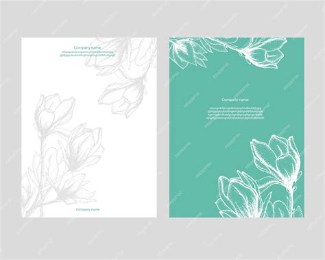 Premium Vector Beautiful Flower Banners Cards