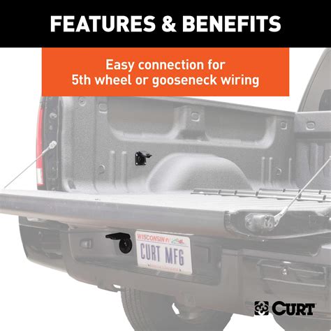 Buy Curt Foot Vehicle Side Truck Bed Pin Trailer Wiring