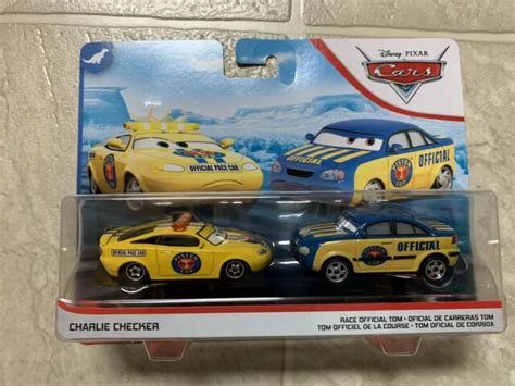 Disney Pixar Cars Charlie Checker And Race Official Tom 2020 2 Pack Ebay