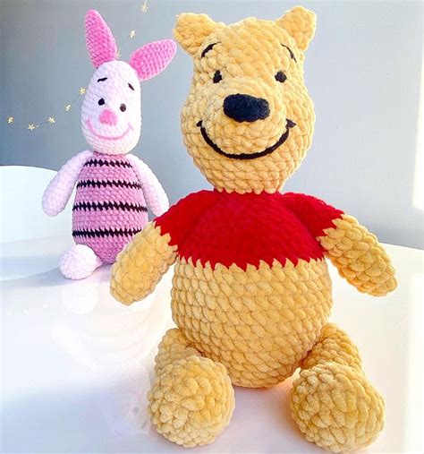 Pooh Bear Crochet Pattern PDF Pooh Bear Amigurumi Cute Pooh Etsy