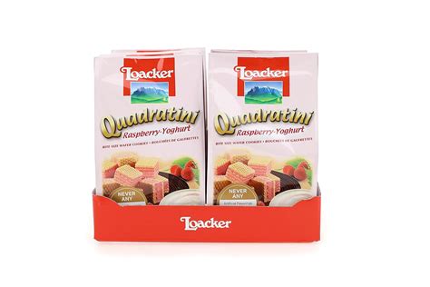 Loacker Quadratini Premium Raspberry Yogurt Wafer Cookies G Oz