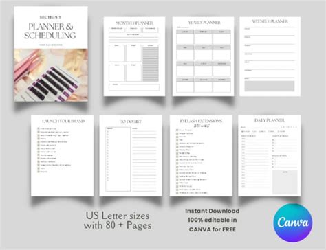 Editable Eyelash Business Plan Template Eyelash Business Etsy