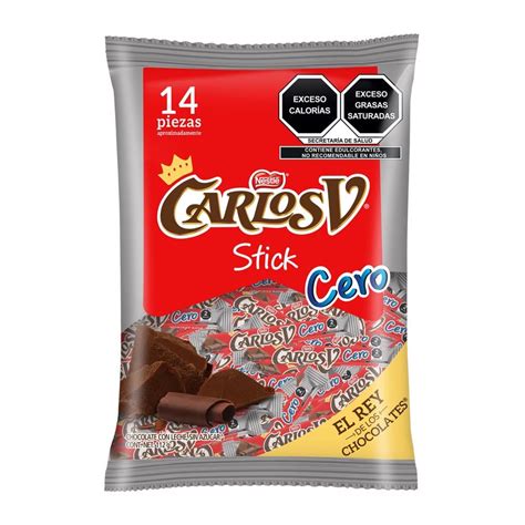 Precios Chocolate Con Leche Sin Azucar Stick Carlos V Nestle Grs