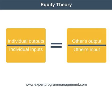 Equity Theory Of Motivation Defining Equity Expert Program Management