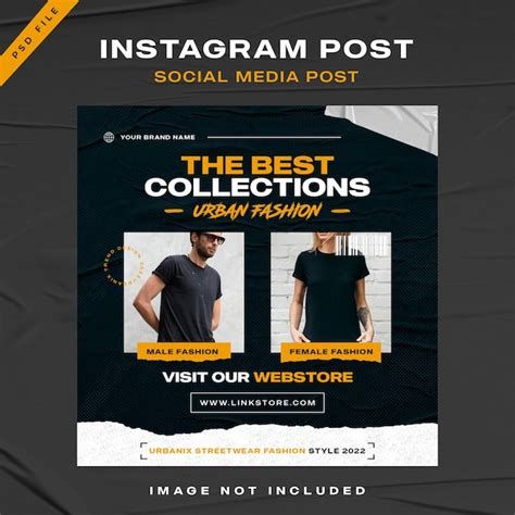 Premium Psd Urban Streetwear Fashion Sale Instagram Post Template Design