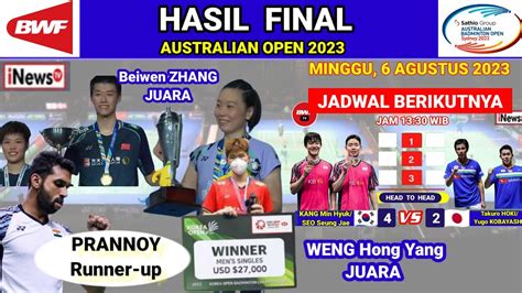 Hasil Final Australia Open Hari Ini Weng Hong Yang Juara