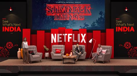 Netflix On Behance Event Design Inspiration Event Space Design