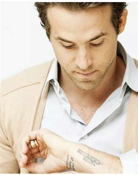 Ryan Reynolds Wrist Tattoo