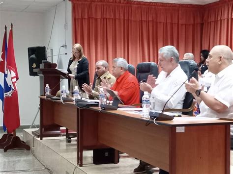 Diaz Canel Attends Important Meeting Of Cuban Workers Federation