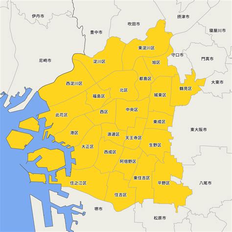 大阪府大阪市の地図 Map It マップイット