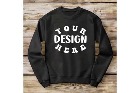 Gildan Black Sweatshirt Mockup Graphic By Mockup And Design Store