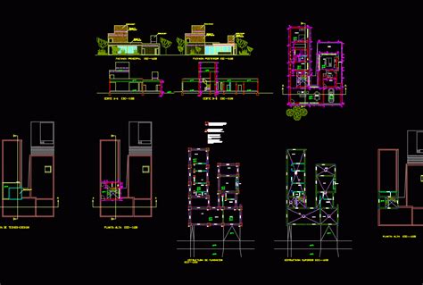 Housing Two Levels Dwg Section For Autocad Designs Cad