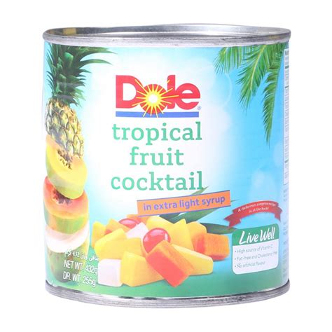 Dole Tropical Fruit Cocktail In Extra Light Syrup 432 Gm Al Fatah