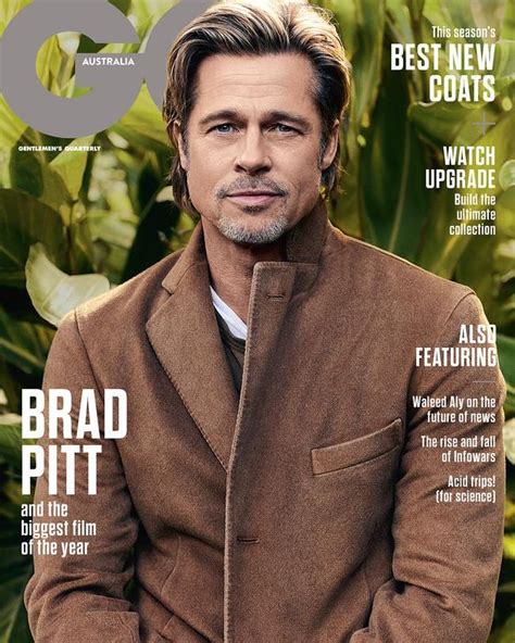 Brad Pitt covers GQ Australia to promote Once Upon a Time… in Hollywood