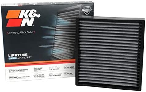 K N Premium Cabin Air Filter High Performance Washable Clean Airflow