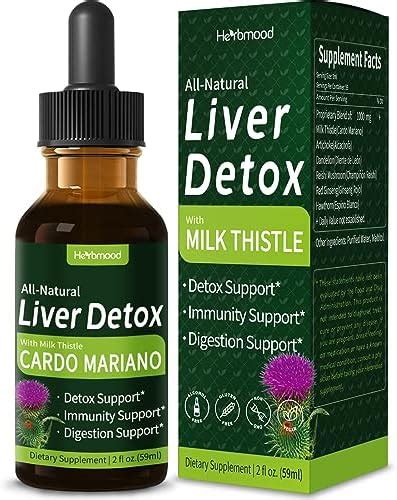 Amazon Herbmood Milk Thistle Liver Detox Drops For Fatty Liver