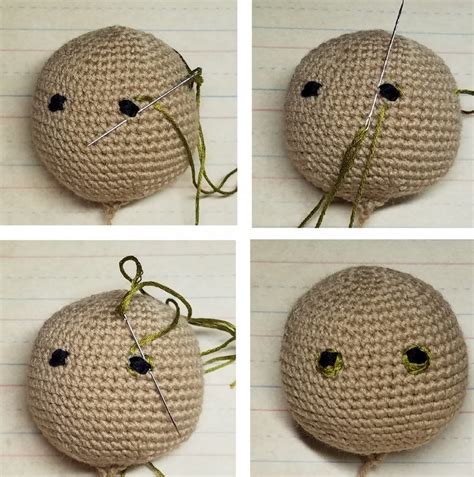 How To Embroider Eyes On Crochet Amigurumi Yarn Crafts Coffee Monthly