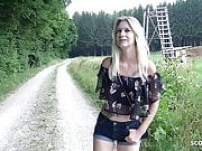 GERMAN SCOUT 18yr College Teen Lara Talk To Fuck Casting FAPBASE