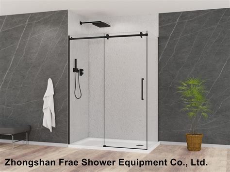 Shower Room Sliding Frameless Tempered Glass Door Shower Enclosure China Sliding Shower Door