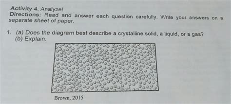 Answered Activity 4 Analyze Directions Read And Answer Each