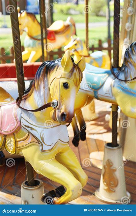 Vintage Horse Of A Carousel Stock Image Image Of Round Carnival