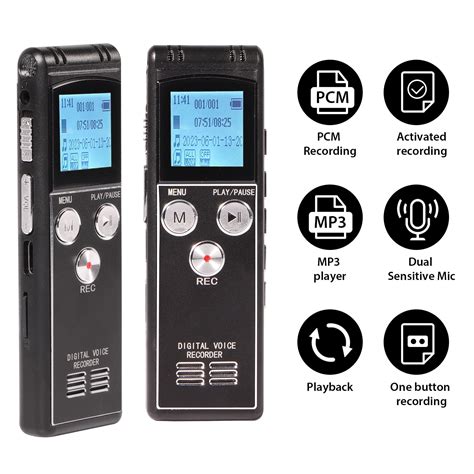 Rony 72gb Digital Voice Recorder For Lectures Meetings 5220 Hours Audio Activated Recording