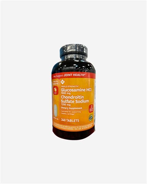 Glucosamine Hci With Chondroitin Sulfate Sodium 340 Tablets 1500 Mg