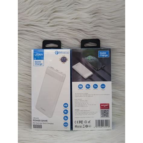 Jual VIVAN Powerbank VPB M10 10000MAH Dual Output Shopee Indonesia