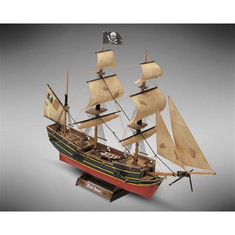 Black Queen Model Pirate Ship Kit Mini Mamoli MM60 Premier Ship