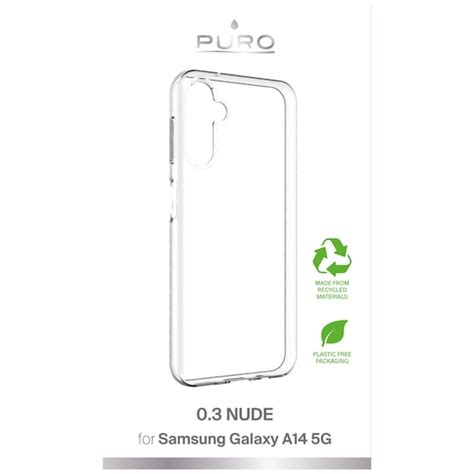 Puro Samsung Galaxy A14 5G 0 3 Nude suojakuori läpinäkyvä Gigantti