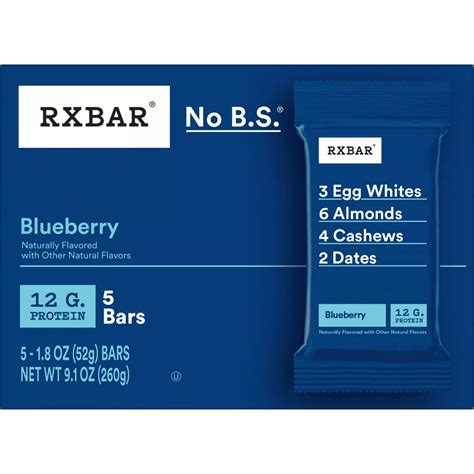 Rxbar Blueberry Protein Bars 9 1 Oz Shop Granola And Snack Bars At H E B