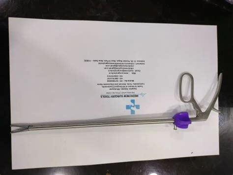 Stainless Steel Reusable Hemo Lock Applicator 10mm Purple For Hospital