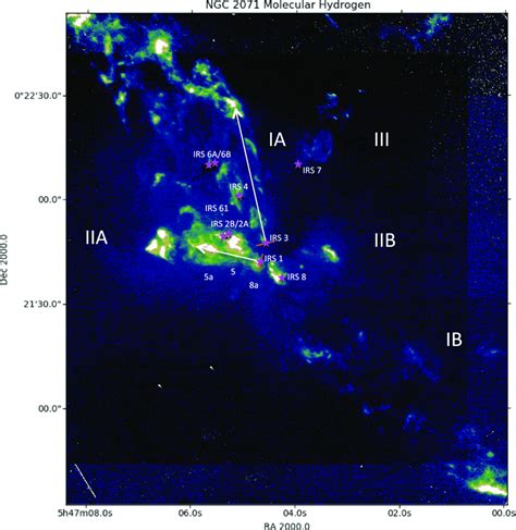 Continuum Subtracted Image Of Ngc Ir In The S Line Of H